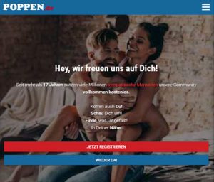 Poppen.de Webseite